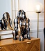 Decorative Gorilla Statue - H 45cm - Black/Gold/Silver