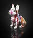 Keramisch Buldog Beeldje - H 30cm - Veelkleurig