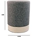 Scandinavian Pouf - H 40cm - Grey