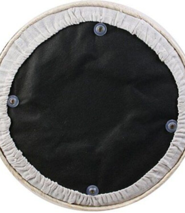 Rotan Gevlochten Poef - H 41cm - Beige