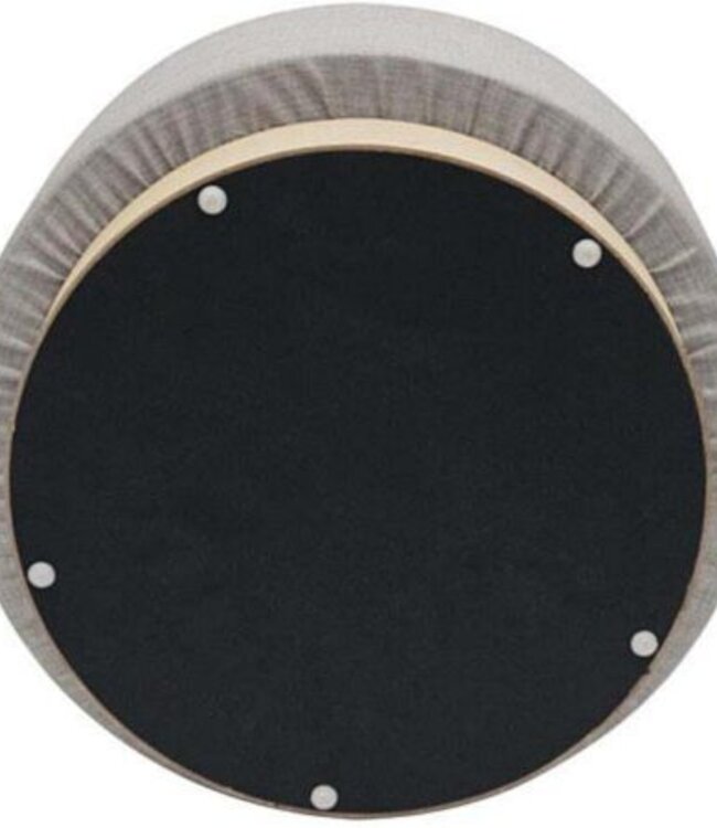 Scandinavische Poef - Bijzettafel - H 35cm - Grijs