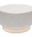 Scandinavische Poef - Bijzettafel - H 35cm - Grijs
