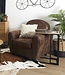Side table for laptop and smartphone - H 62cm - Natural