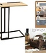 Side table for laptop and smartphone - H 62cm - Natural