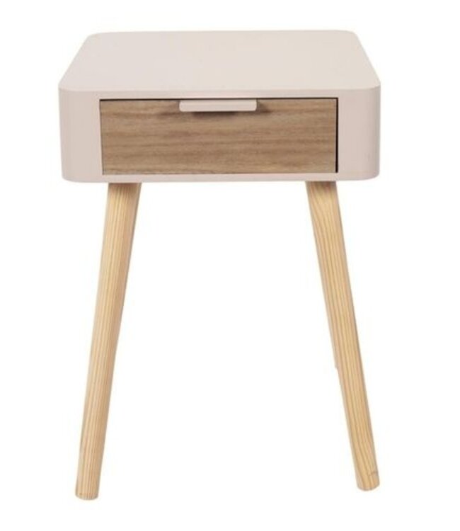 Nachtkastje met 1 Lade - H 48cm