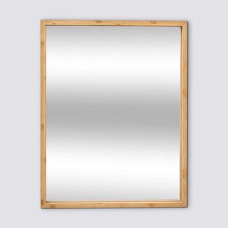  5Five Bamboo Bathroom Mirror - 44 x 34 cm