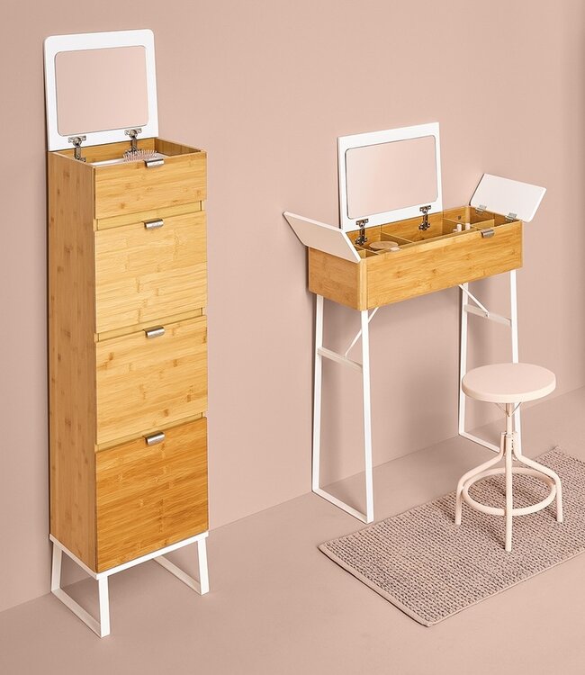 Luxe Bamboe Kaptafel - Make up Tafel - Levia