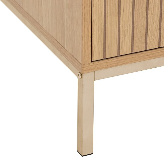 TV cabinet with 2 compartments - L.100 cm - Natural