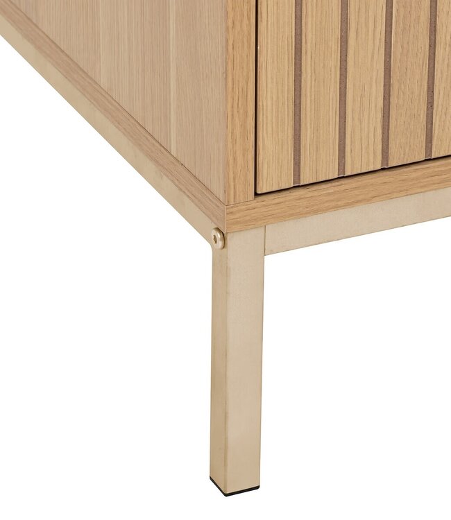 TV cabinet with 2 compartments - L.100 cm - Natural