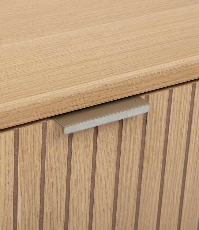 TV cabinet with 2 compartments - L.100 cm - Natural