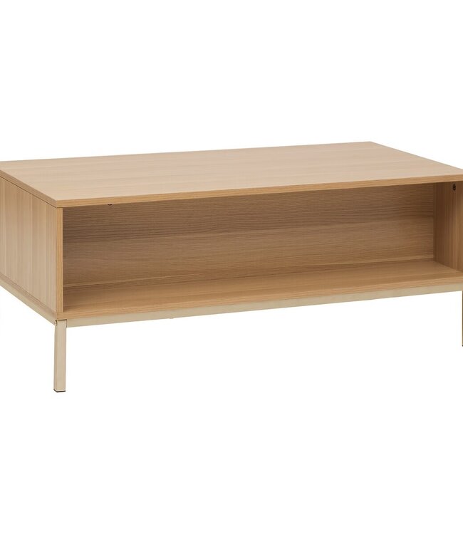 TV cabinet with 2 compartments - L.100 cm - Natural