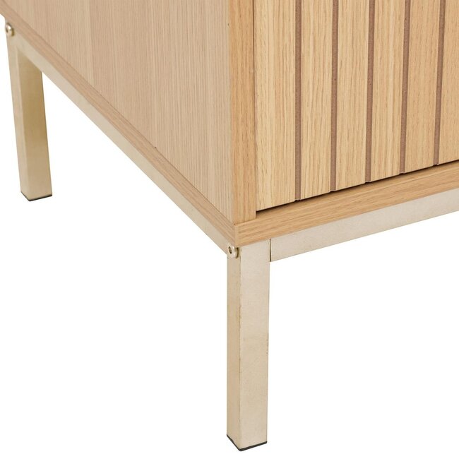 TV cabinet with 4 compartments - L.120 cm - Natural