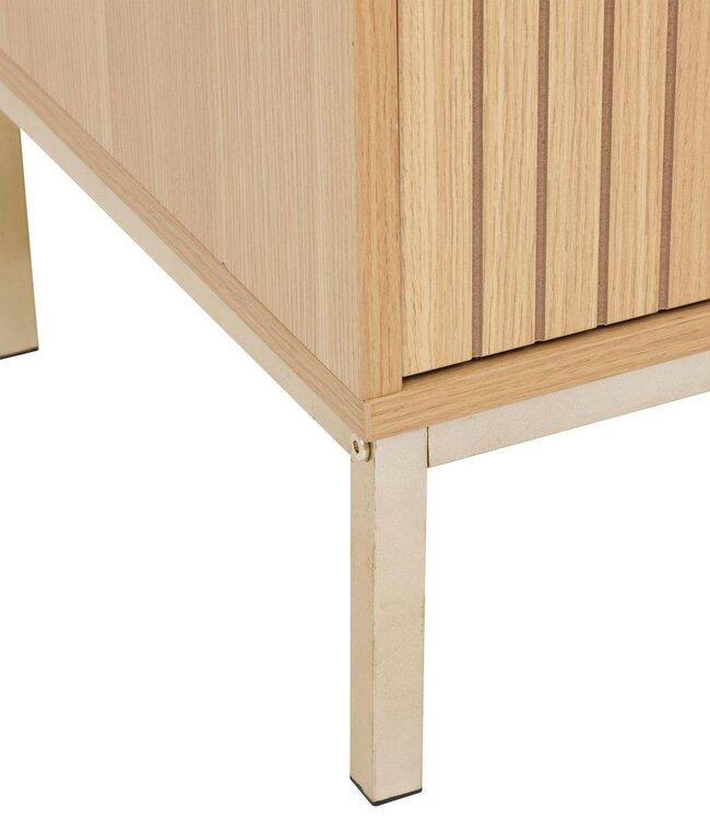 TV cabinet with 4 compartments - L.120 cm - Natural