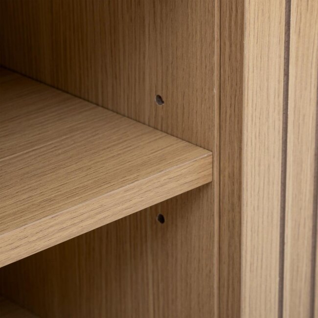 TV cabinet with 4 compartments - L.120 cm - Natural