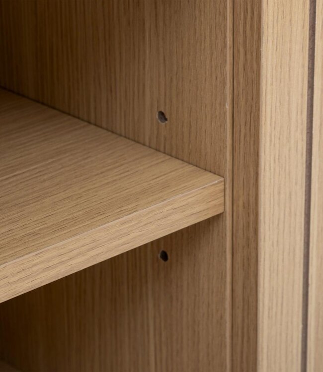 TV cabinet with 4 compartments - L.120 cm - Natural