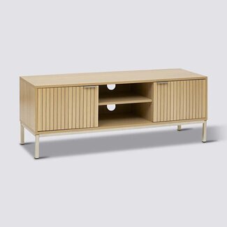 TV Cabinet with 4 Compartments - Natural