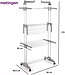 Laundry drying rack - Drying rack - With wheels - Foldable - White