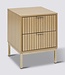 Bedside table with 2 drawers - Panel Look - 40x 40 x 52cm