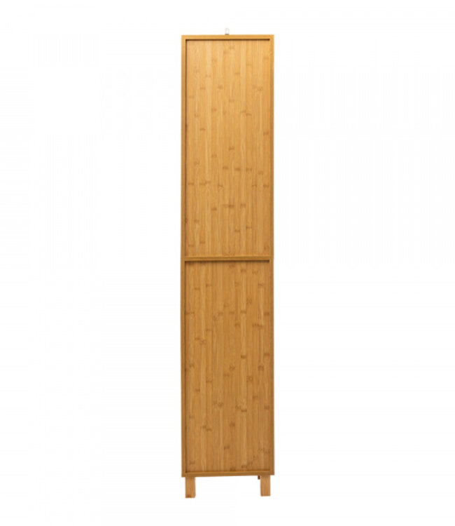 Bamboo Bathroom Cabinet - Column Cabinet - Bookcase -five