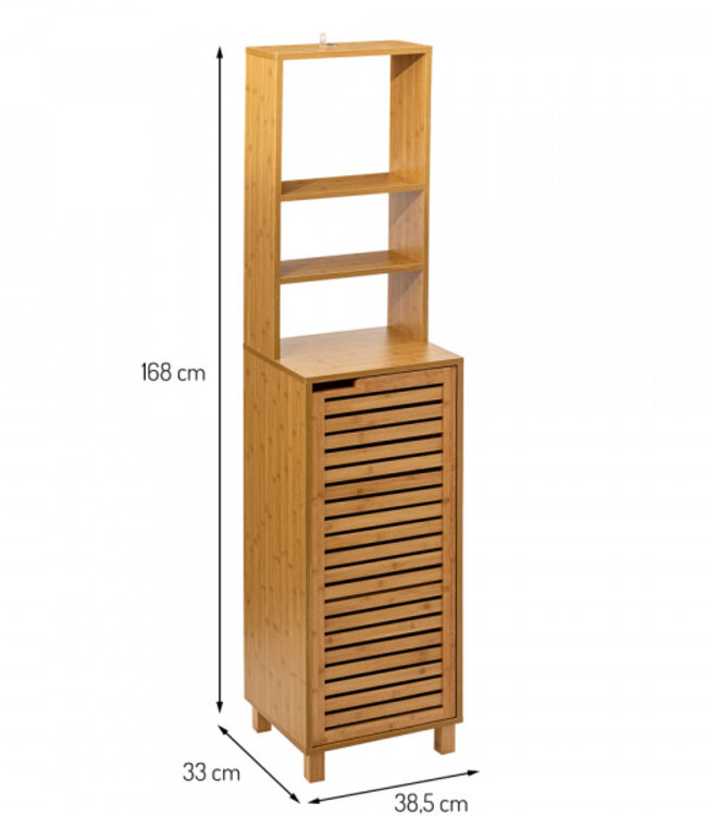 Shelving unit with 1 Door - Natural