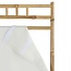 Bamboo Room Divider - White Fabric - 170x135.5x3cm