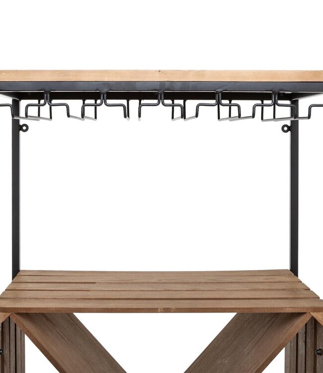 Wijnkast - Barkast - Industrieel - 160x60x30cm - Jochem