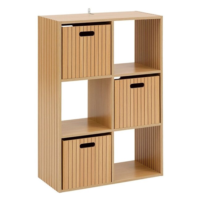5Five Bookcase - Storage Cabinet - 6 Compartments - Tasso