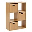 5Five Bookcase - Storage Cabinet - 6 Compartments - Tasso