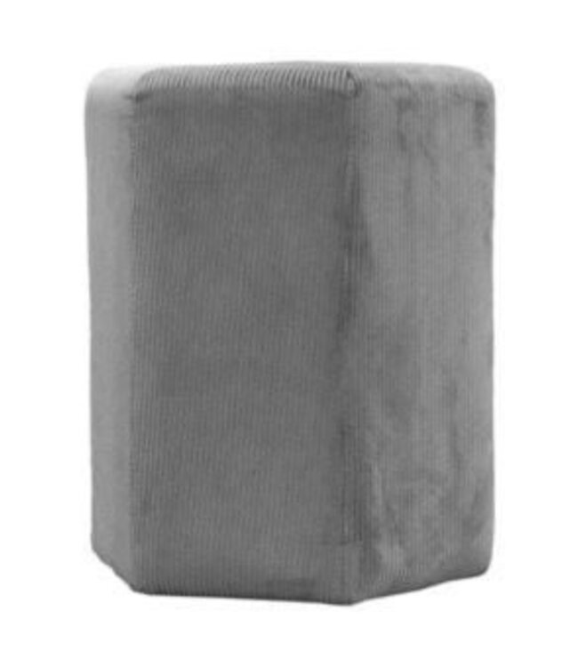 Velvet pouf - Giulia - Dark Grey - 35 cm
