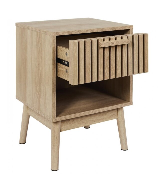 Bedside table with 1 drawer - Klaus - Acoustic panel