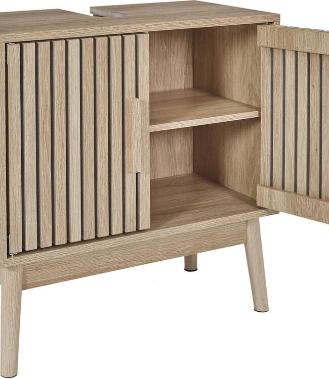 Badkamerkast - 2 Deuren - Bruin