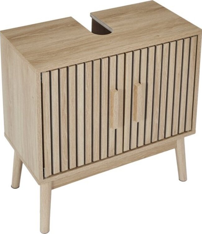 Bathroom cabinet - 2 doors - brown