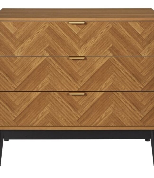Designer Chest of Drawers 3 Drawers - Felix - 90 cm