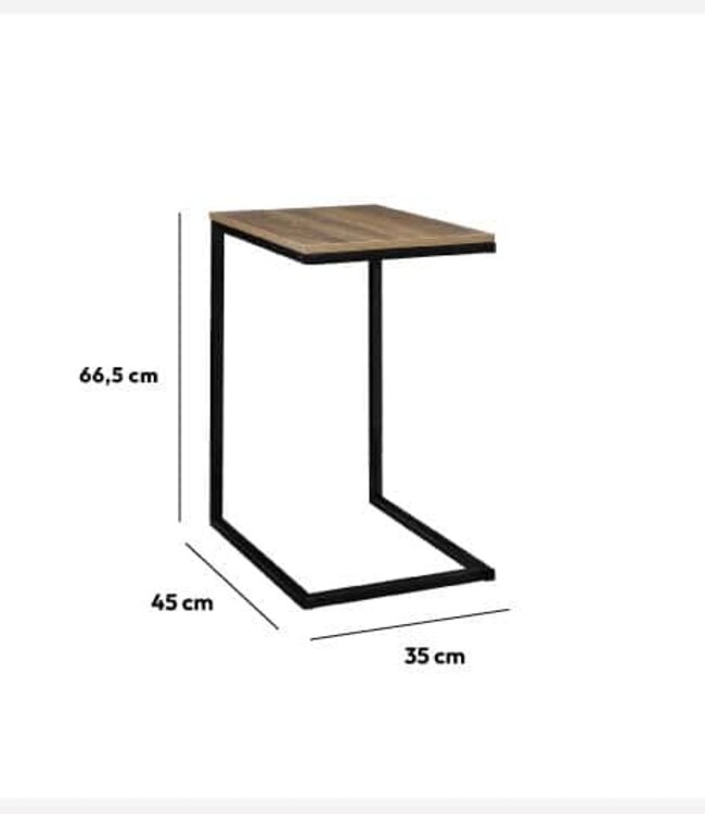 Industrial Side Table - Dark Design