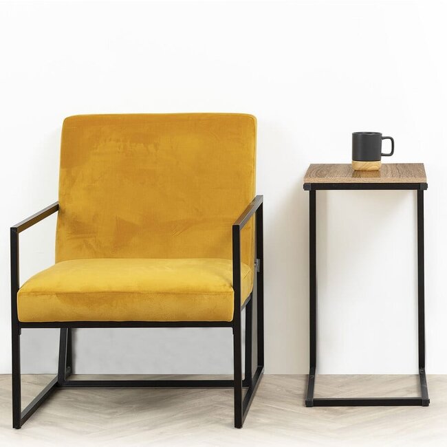 Industrial Side Table - Dark Design