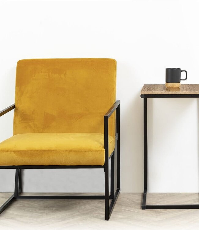 Industrieel Bijzettafeltje - Donker Design - Aliaj