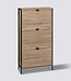  5Five Shoe organizer with 3 drawers - Oak effect - Aliaj