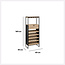 Bar cabinet - Bottle rack - 25 Bottles - Natural - Aliaj