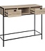 Wall table with 2 drawers - Console table - Brown/Black - 5Five - Aliaj