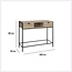 Wandtafel met 2 Lades - Consoletafel - Bruin/Zwart - 5Five - Aliaj