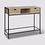 Wandtafel met 2 Lades - Consoletafel - Bruin/Zwart - 5Five - Aliaj
