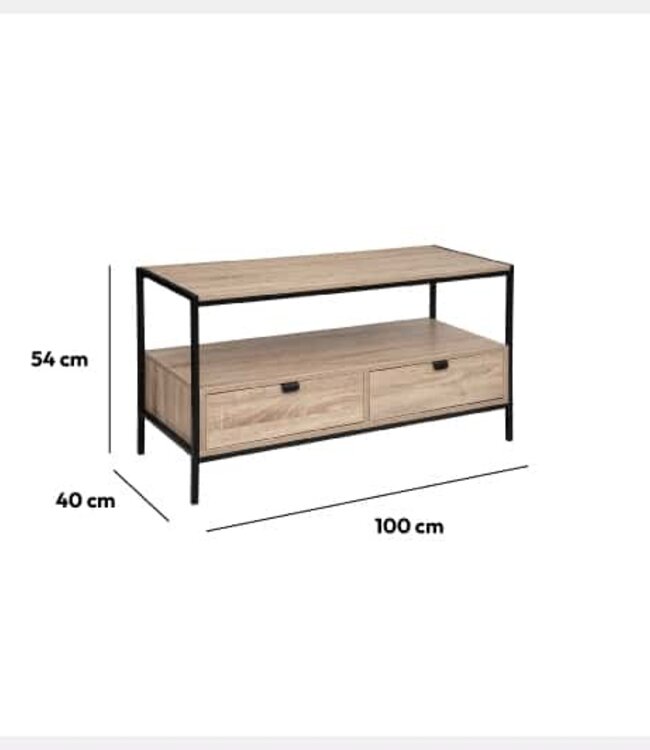 TV-meubel - Natuurlijk Eikeneffect - Aliaj