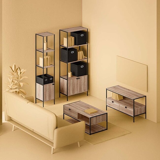 TV cabinet - Natural oak effect - Aliaj