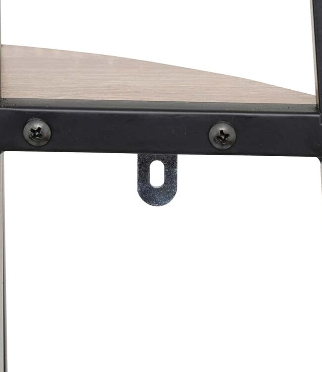 Corner shelf 5 levels 180 cm - Wood effect - Aliaj