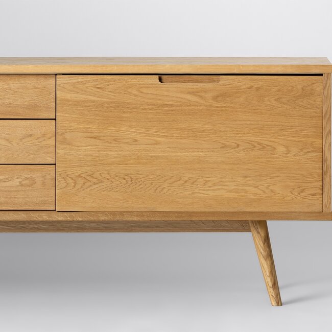 Sideboard 1 Door "Digha" - Oak - 160x72 cm
