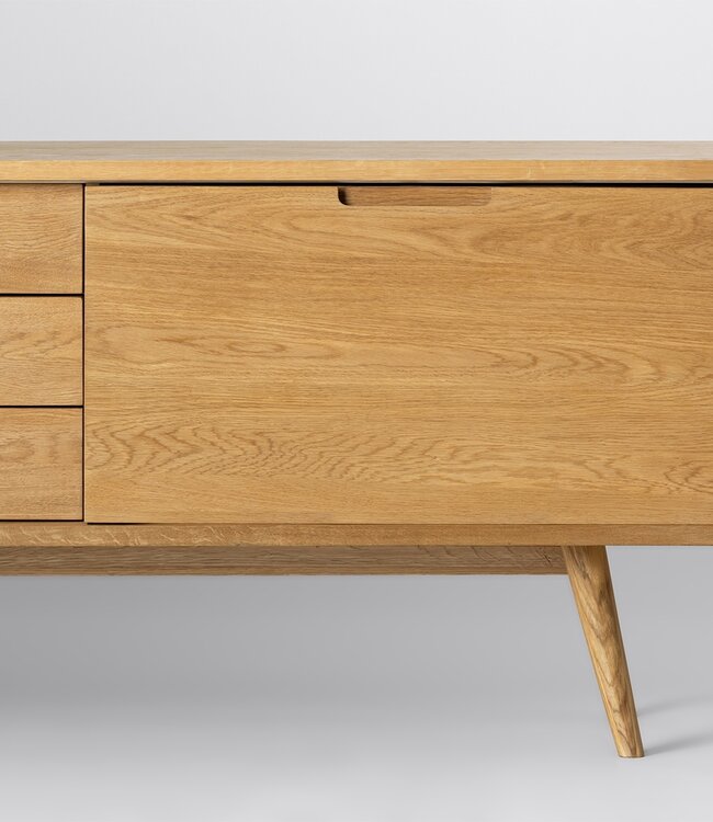 Sideboard 1 Door "Digha" - Oak - 160x72 cm