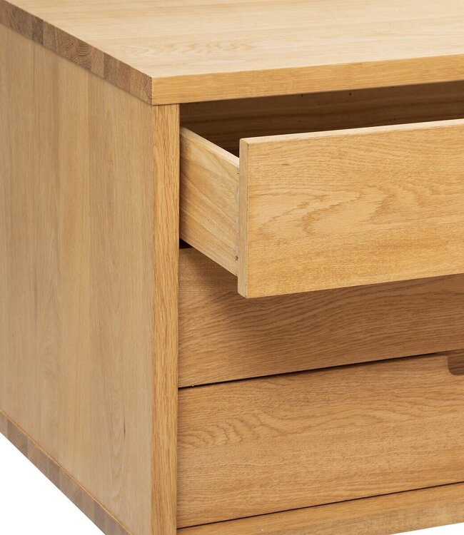 Sideboard 1 Door "Digha" - Oak - 160x72 cm