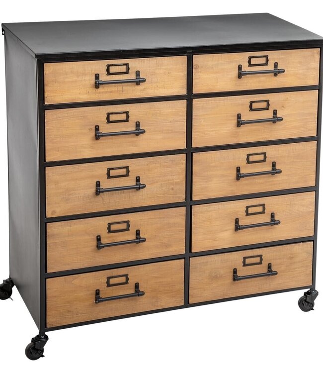 Double Sideboard with 10 Drawers - Baris
