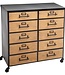 Double Sideboard with 10 Drawers - Baris