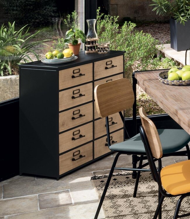 Double Sideboard with 10 Drawers - Baris